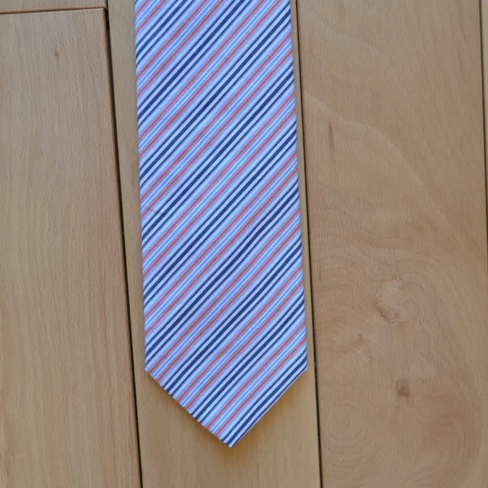 Brooks Brothers All Silk Tie Striped Blue